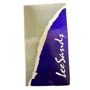 Vintage Lee Sands Eel Skin Compact Mirror and Key Chain Black Original Box